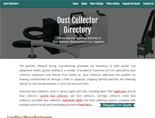 Tablet Screenshot of dustcollectormanufacturers.org